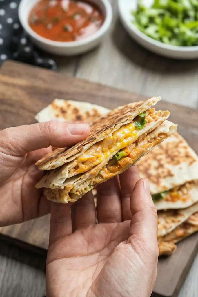 Buffalo Chicken Quesadillas ( taked on hand )