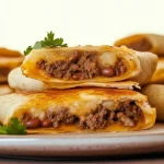 Crispy Bean and Beef Taquitos