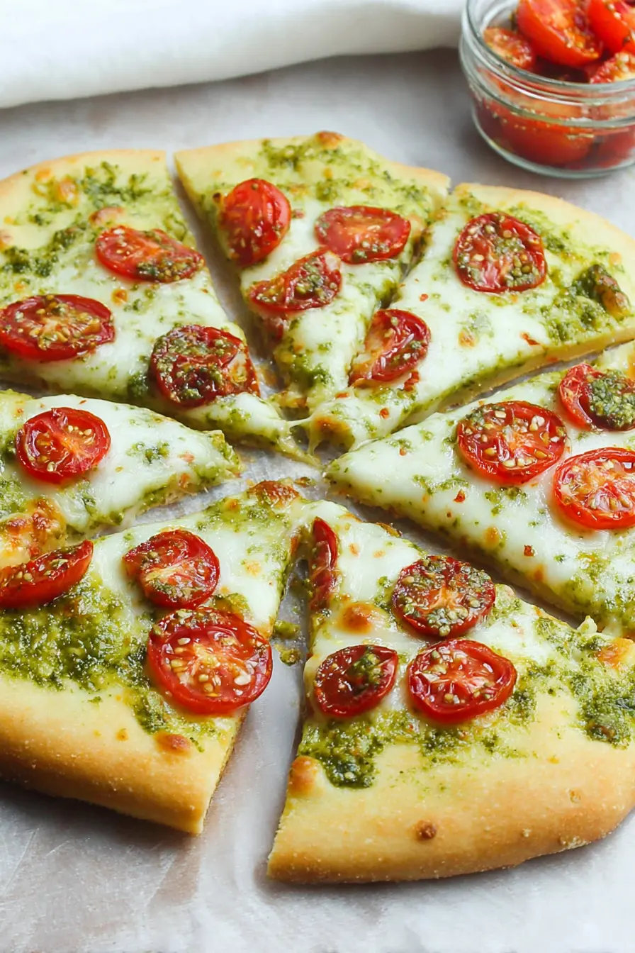 Gluten-Free Pesto Pizza