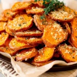 Parmesan Herb Air Fryer Sweet Potatoes
