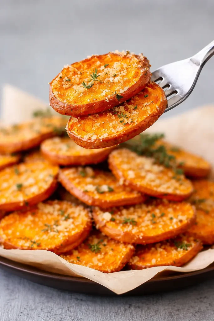 Parmesan Herb Air Fryer Sweet Potatoes ( take some )
