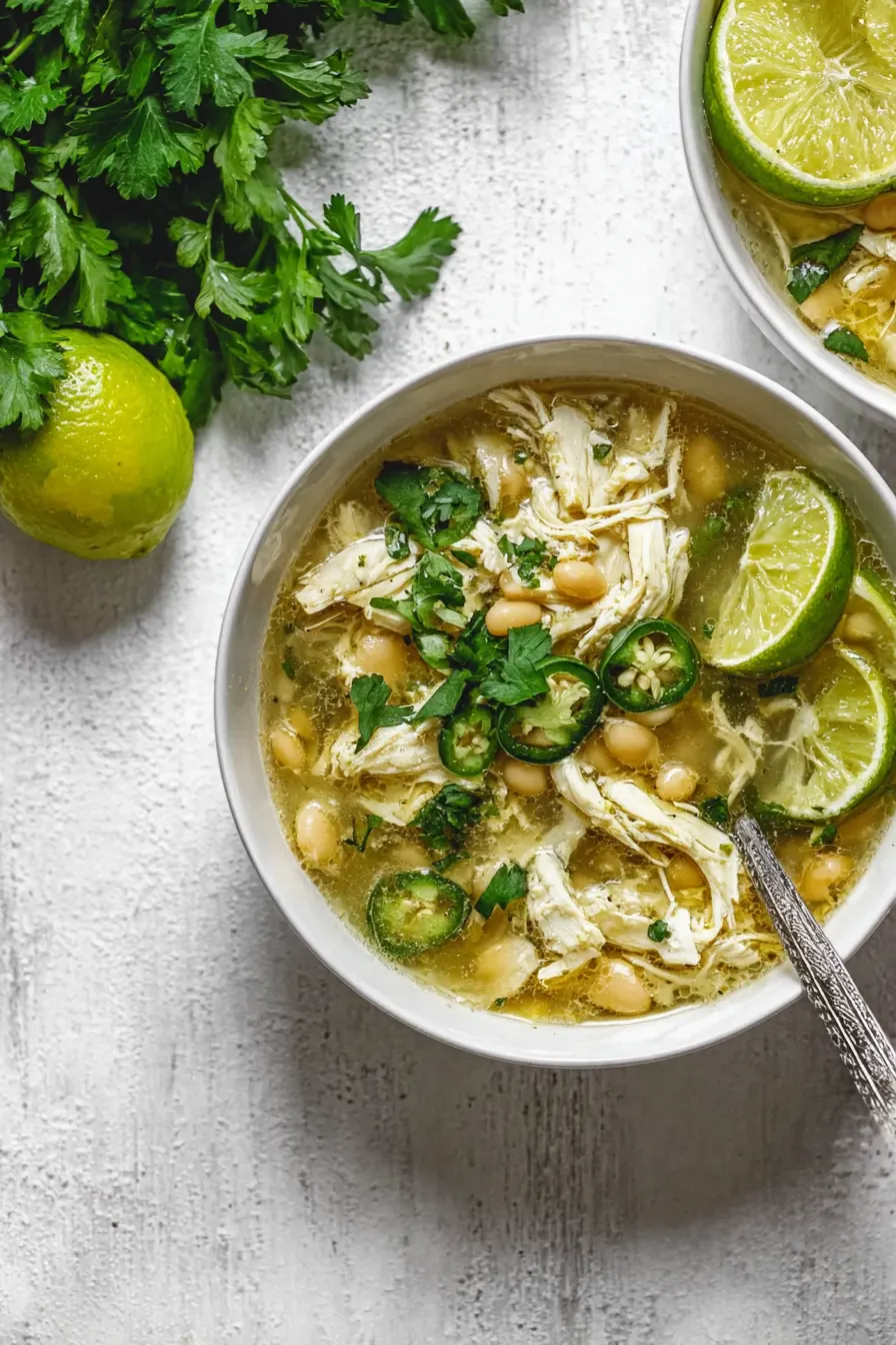 Salsa Verde Chicken Chili