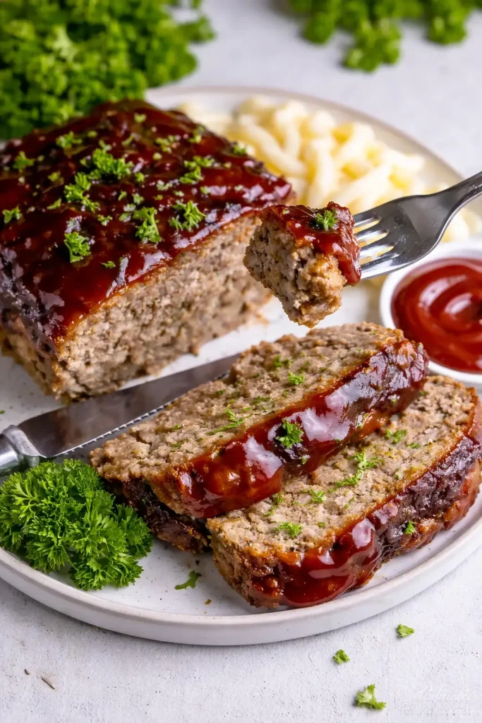 Air Fryer Meatloaf ( top view)