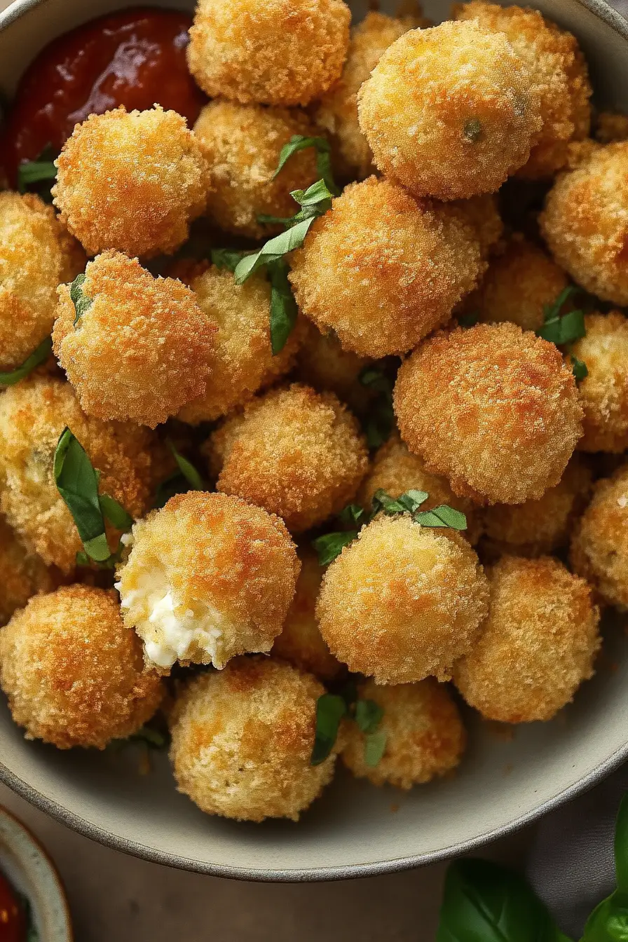 Air Fryer Mozzarella Balls