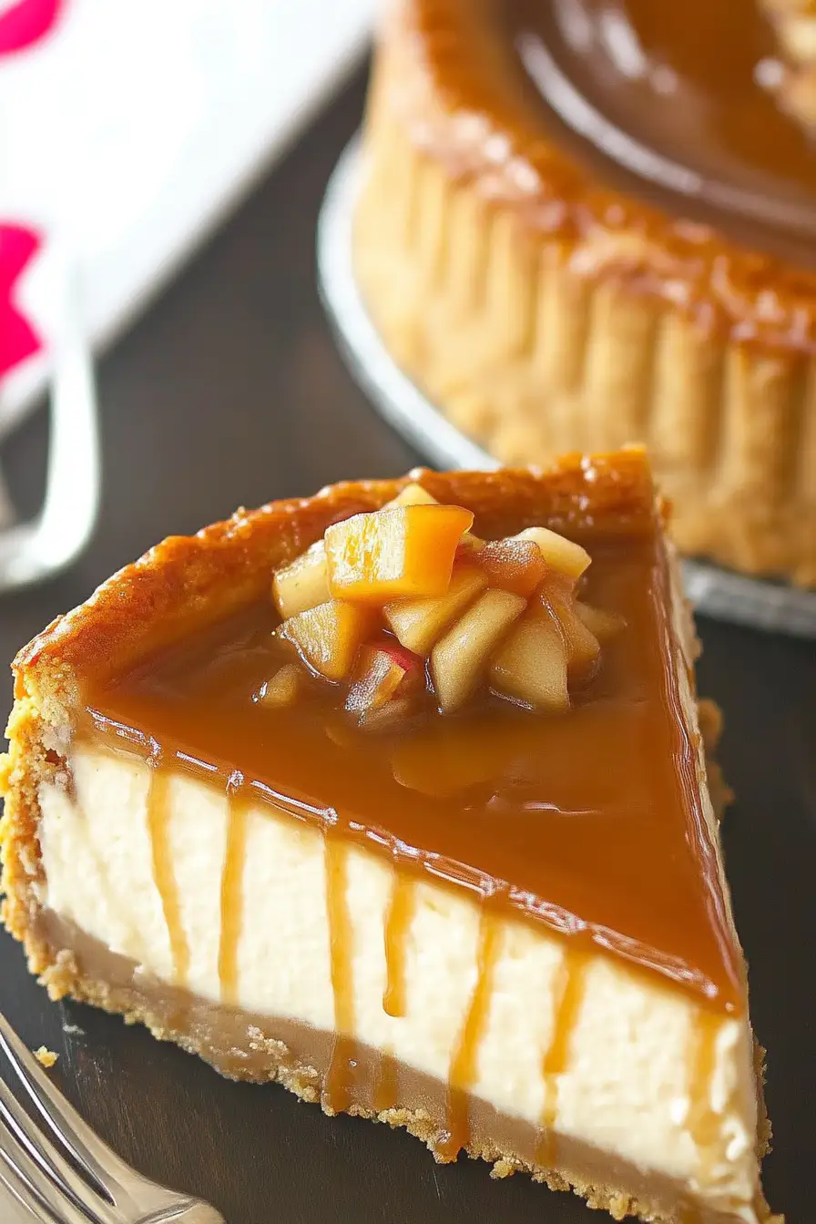 Caramel Apple Cheesecake