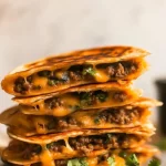 Cheesy Ground Beef Quesadillas
