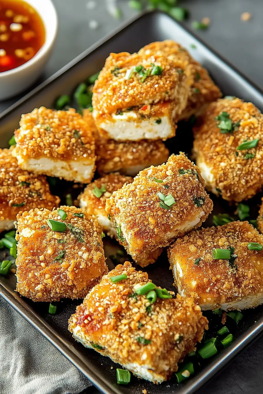 Crispy Baked Tofu Nuggets