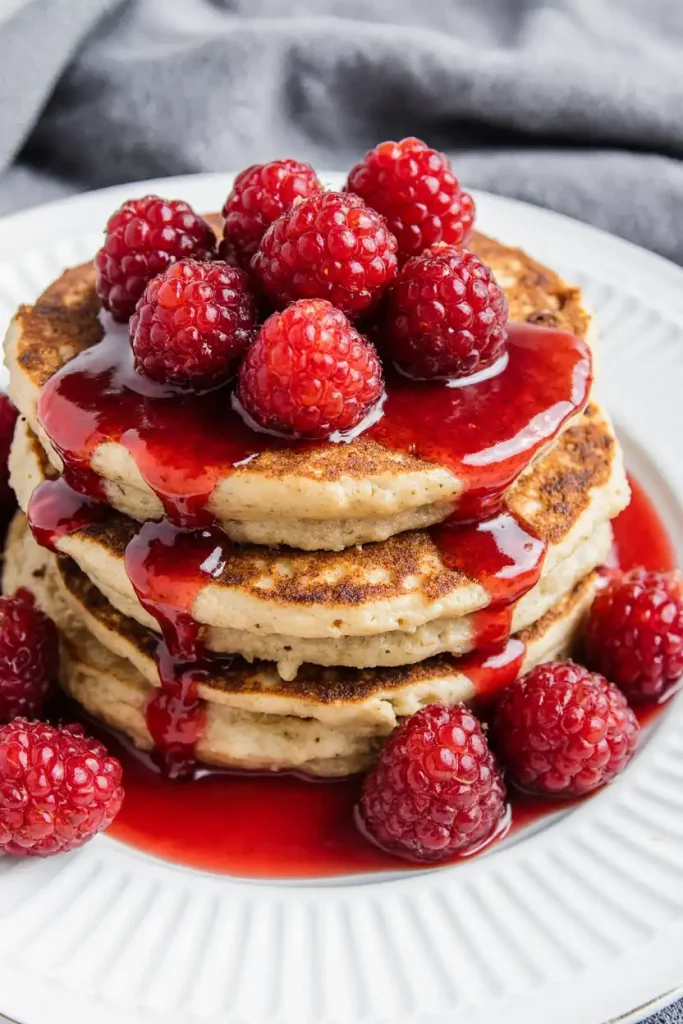 Fluffy Raspberry Pancakes