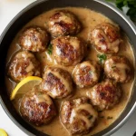 Greek Meatballs in Lemon Sauce