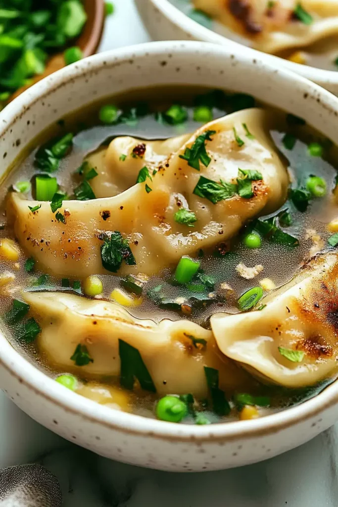 Potsticker soup