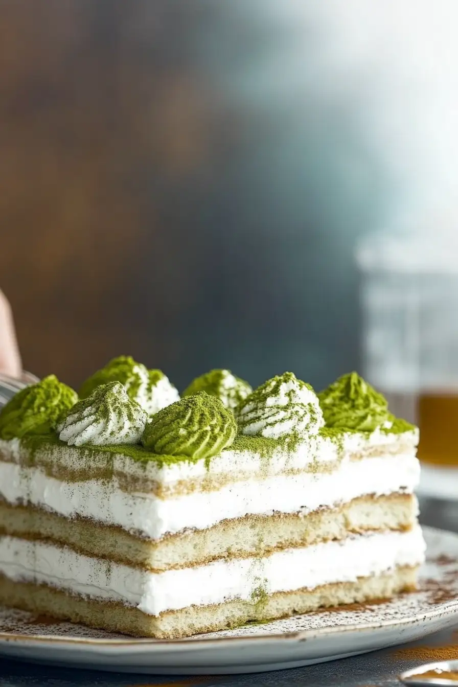 Vegan Matcha Tiramisu