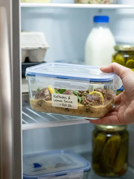 How to Store Greek Meatballs in Lemon Sauce
