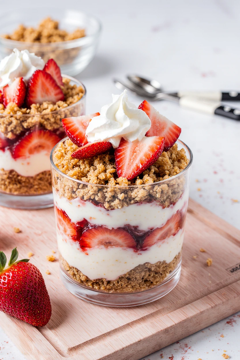 Strawberry Cheesecake Pudding