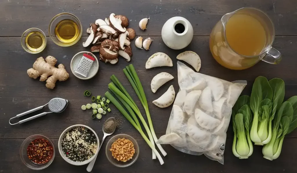 ingredients Easy Potsticker soup