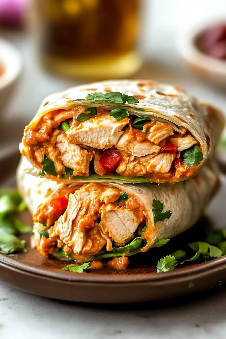 Spicy Thai Chicken Wraps