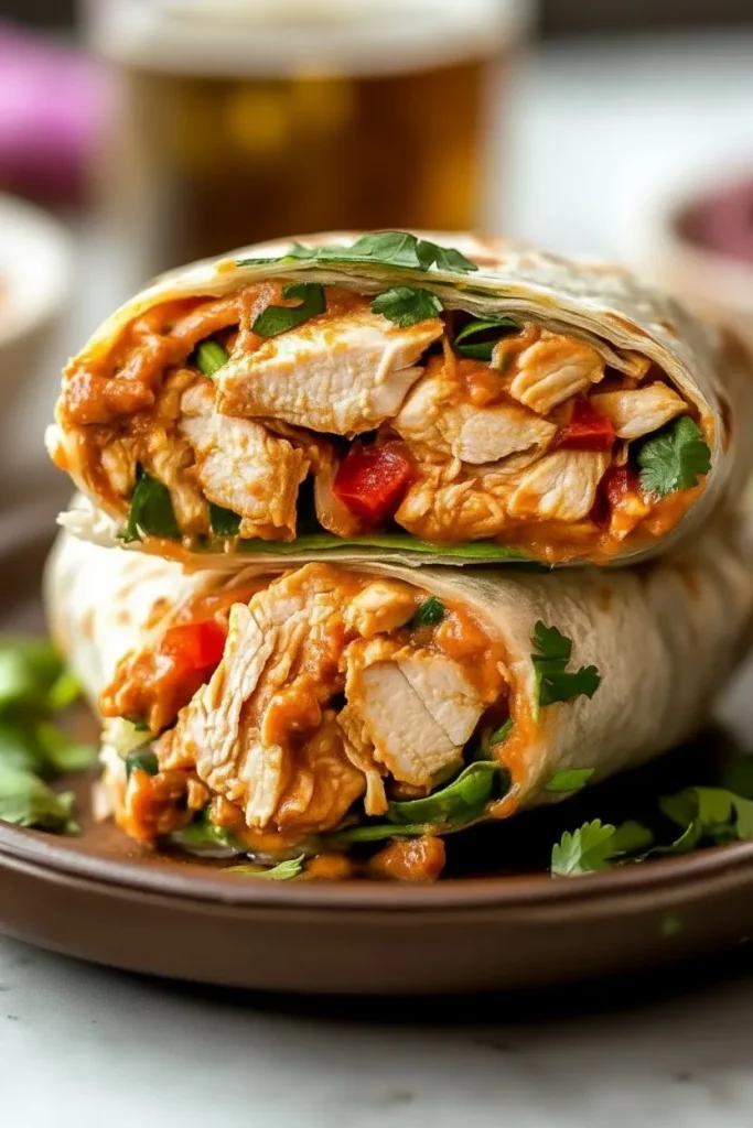 Spicy Thai Chicken Wraps 