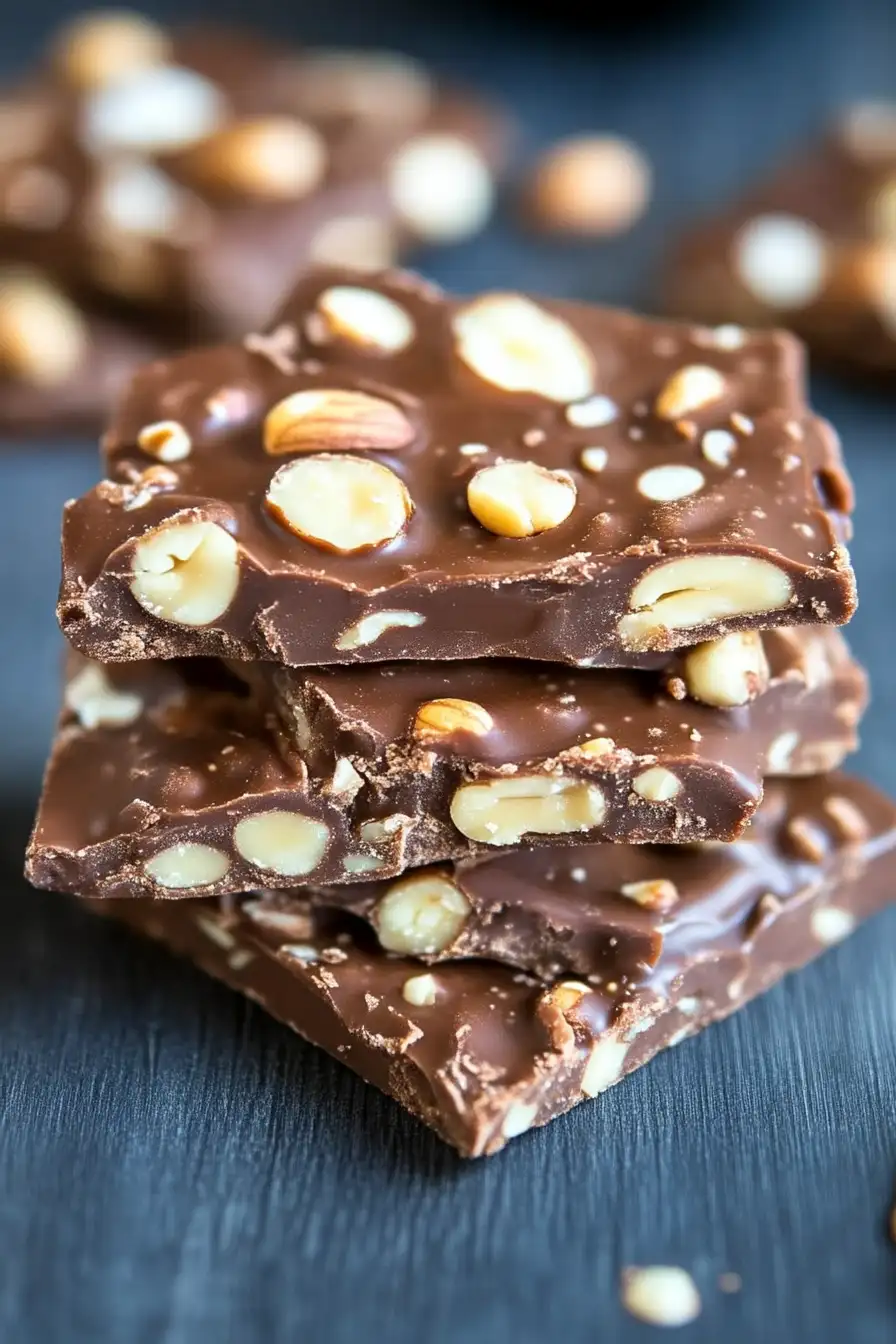 Chocolate Peanut Butter Peanut Brittle