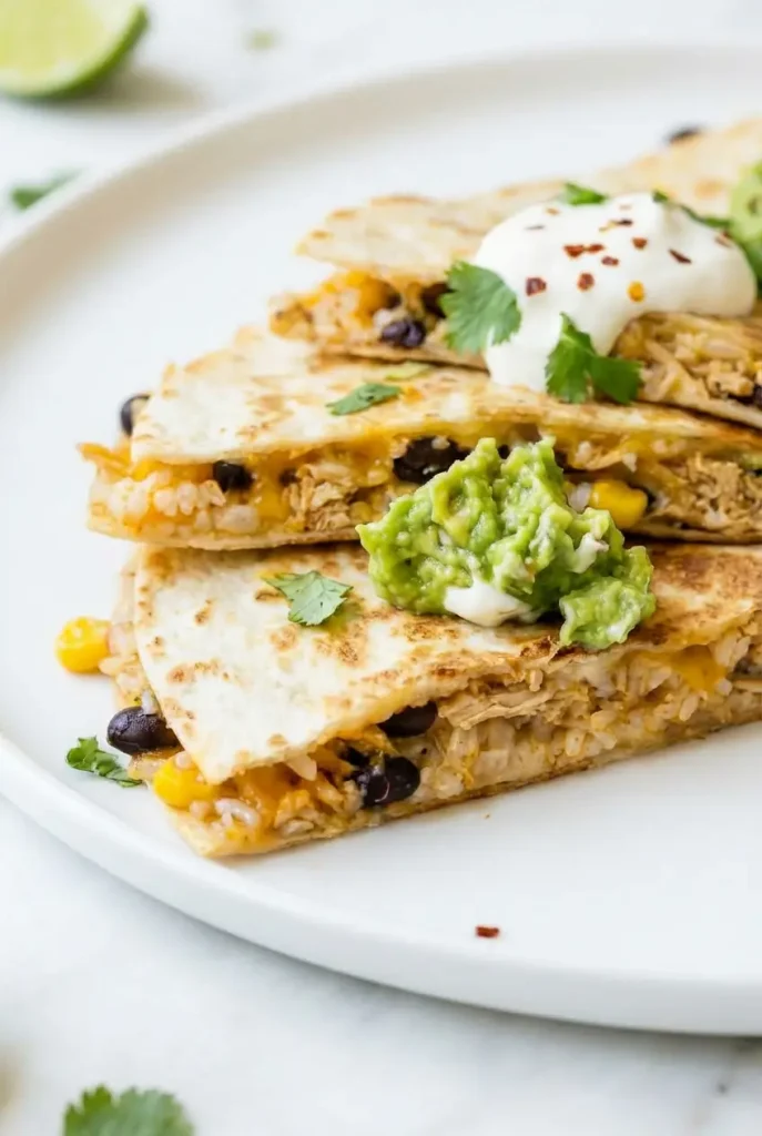 Chipotle Chicken Quesadillas with Rice zoom in