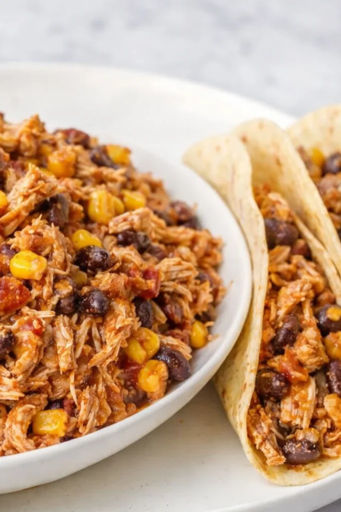 Crockpot Shredded Chicken Tacos