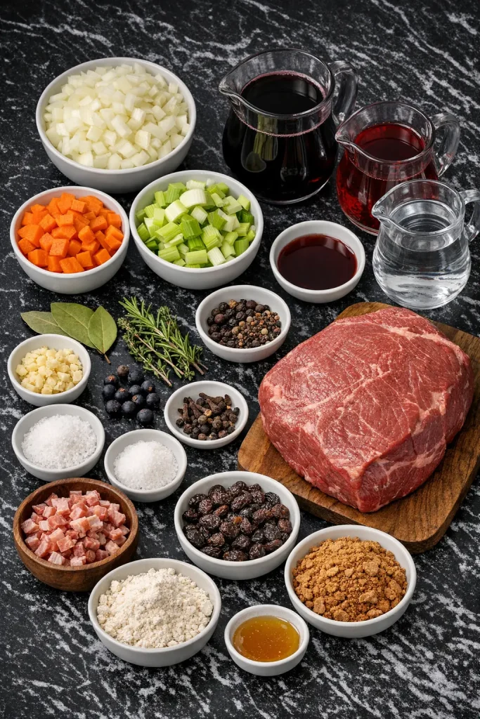 Ingredients Authentic German Sauerbraten