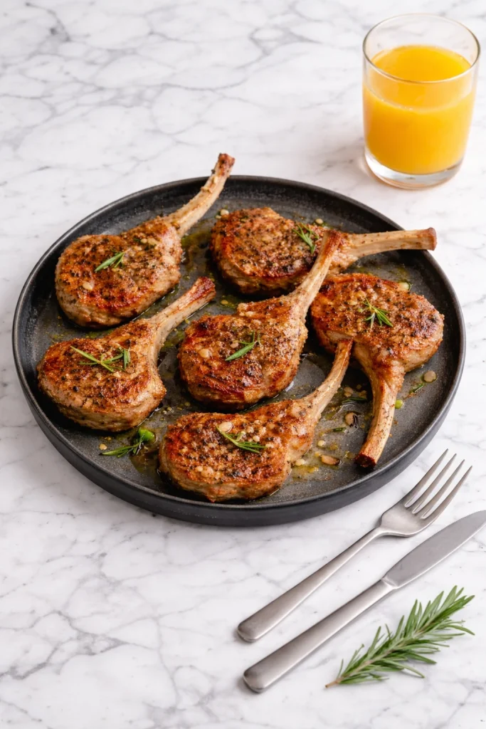 Garlic Rosemary Lamb Chops