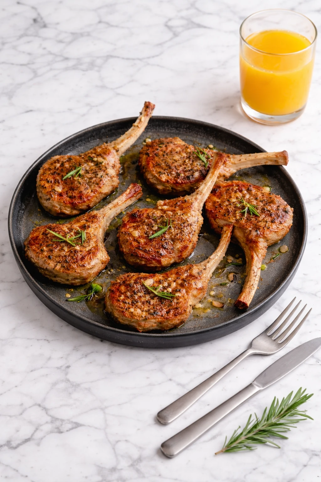 Garlic Rosemary Lamb Chops