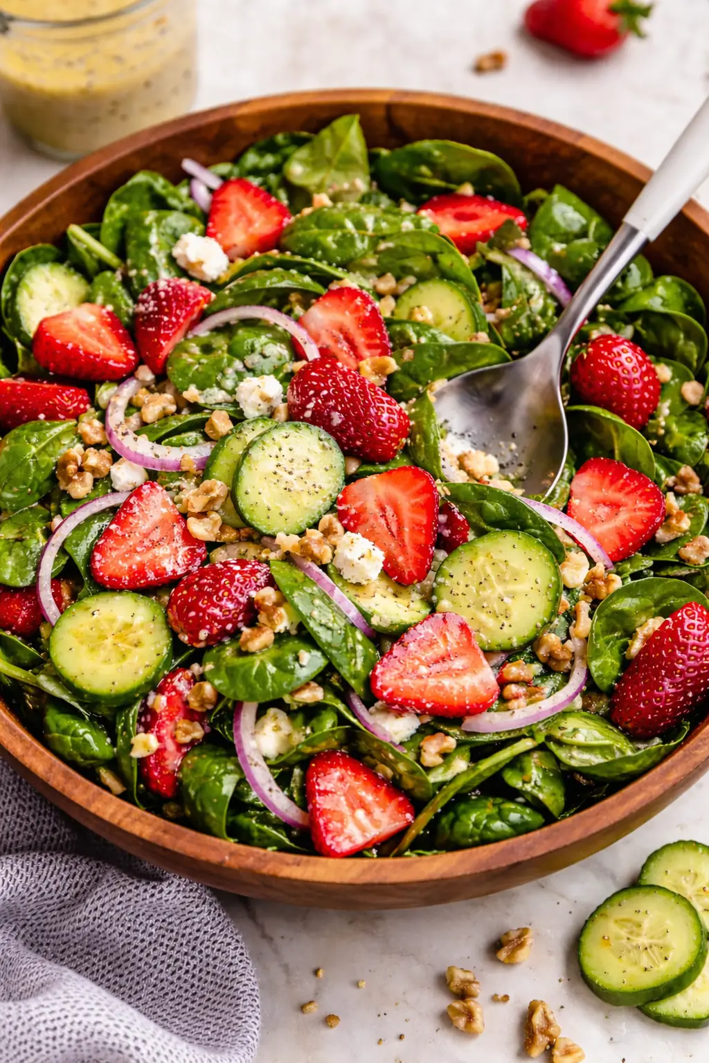 Strawberry Spinach Salad with Poppy Seed Dressing