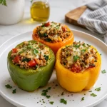 Stuffed Bell Peppers with Ground Turkey