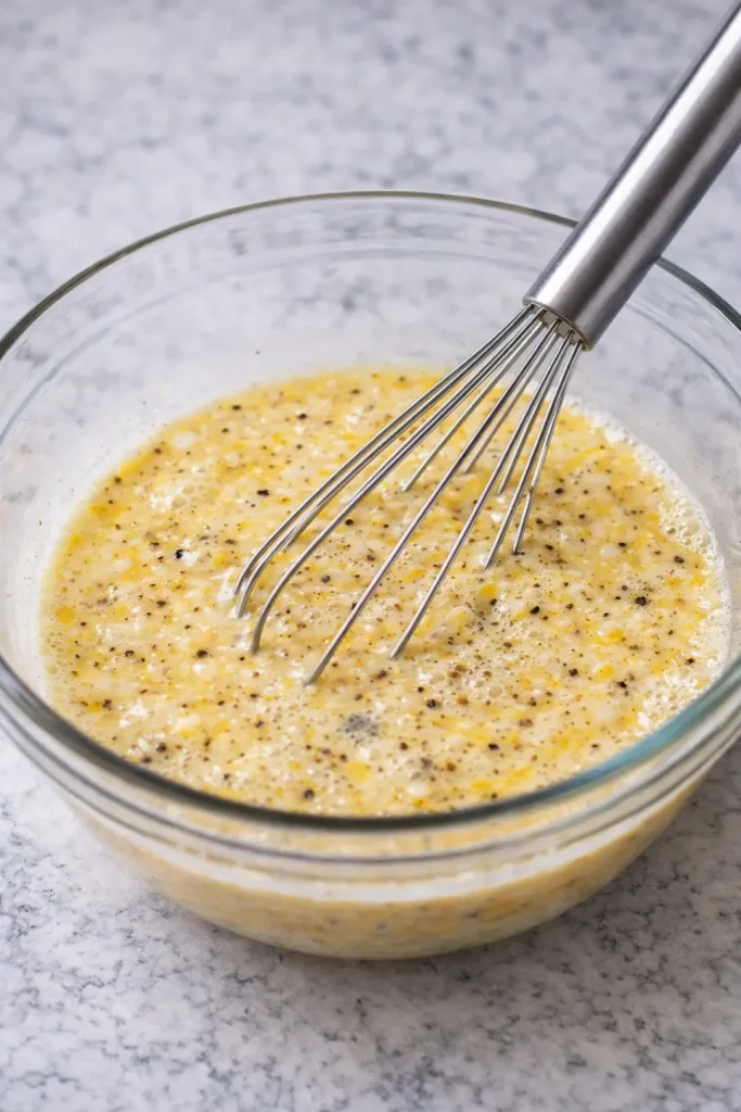 Whisk eggs