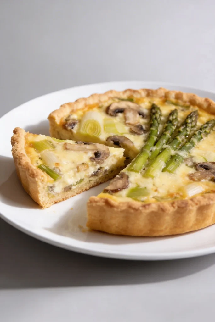 Asparagus Mushroom Quiche 