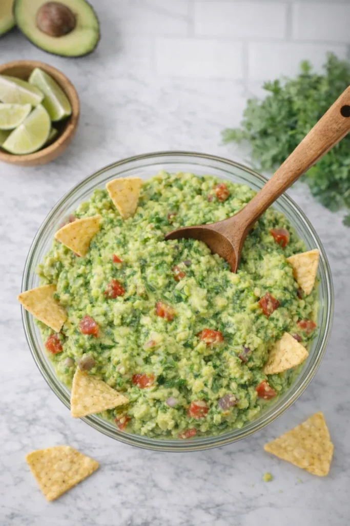 Best Ever Guacamole Recipe ( top view )