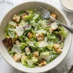 Classic Caesar Salad ( top view )