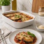 Eggplant Parmesan Recipe ( top view )