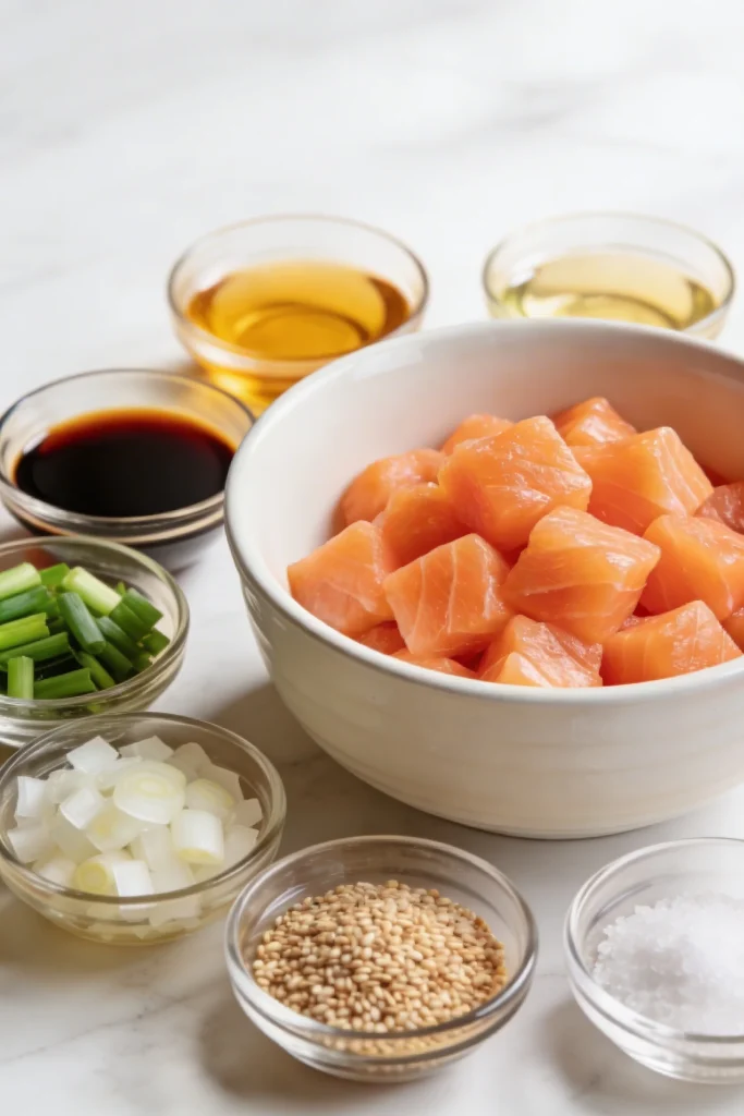 Ingredients Salmon Poke 