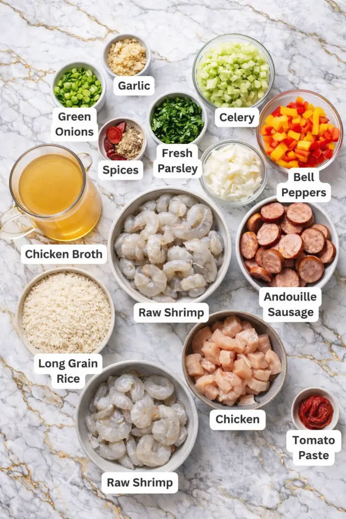 Jambalaya Ingrediens