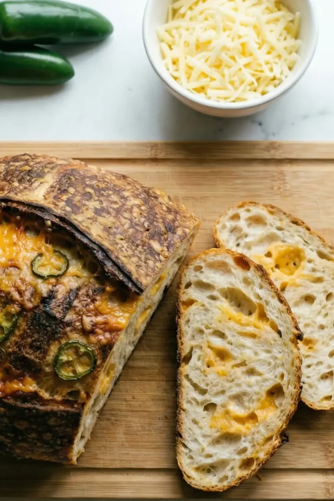 Jalapeño cheddar sourdough