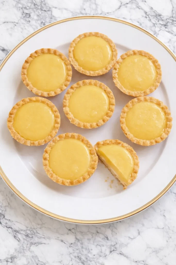 Lemon Curd Tartlets  ( top view)