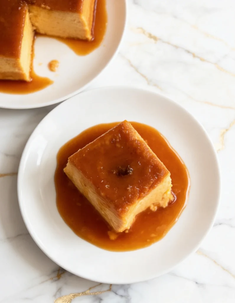Pumpkin Flan Recipe ( top view )