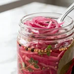 Quick Pickled Onions ( left side ) zoom in