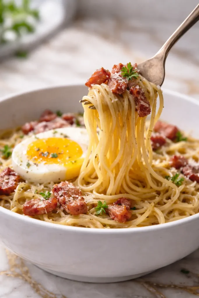 Ramen Carbonara Recipe ( full fork)