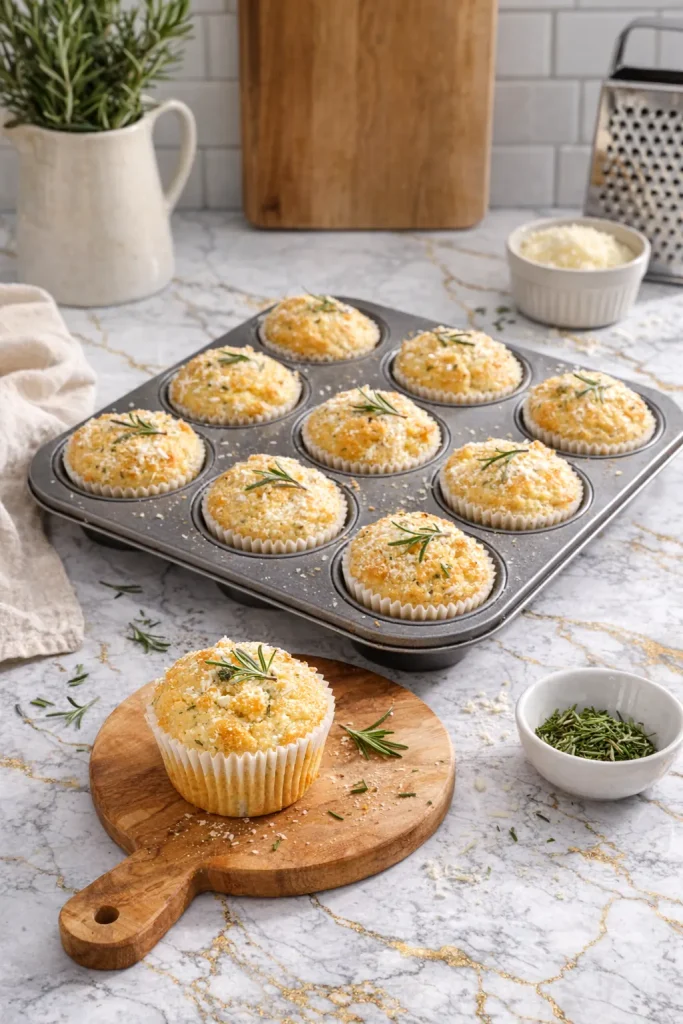 Rosemary Parmesan Muffins