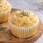 Rosemary Parmesan Muffins - one muffins shot