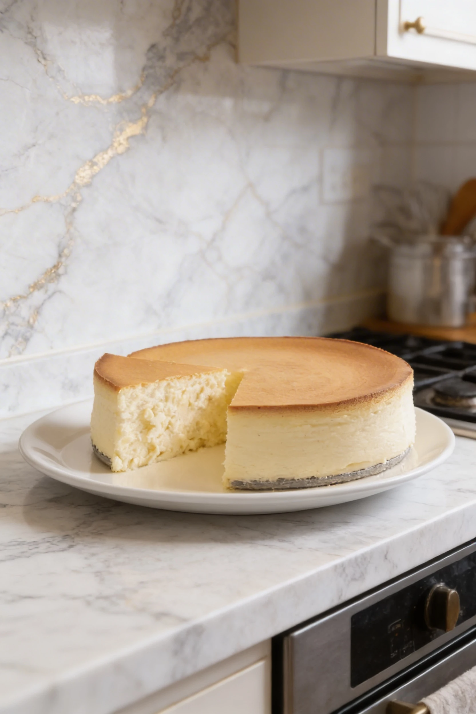 Tall and Creamy New York Cheesecake