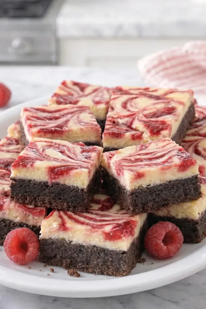 White Chocolate Raspberry Cheesecake Brownies