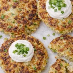 cabbage pancakes ( top view )