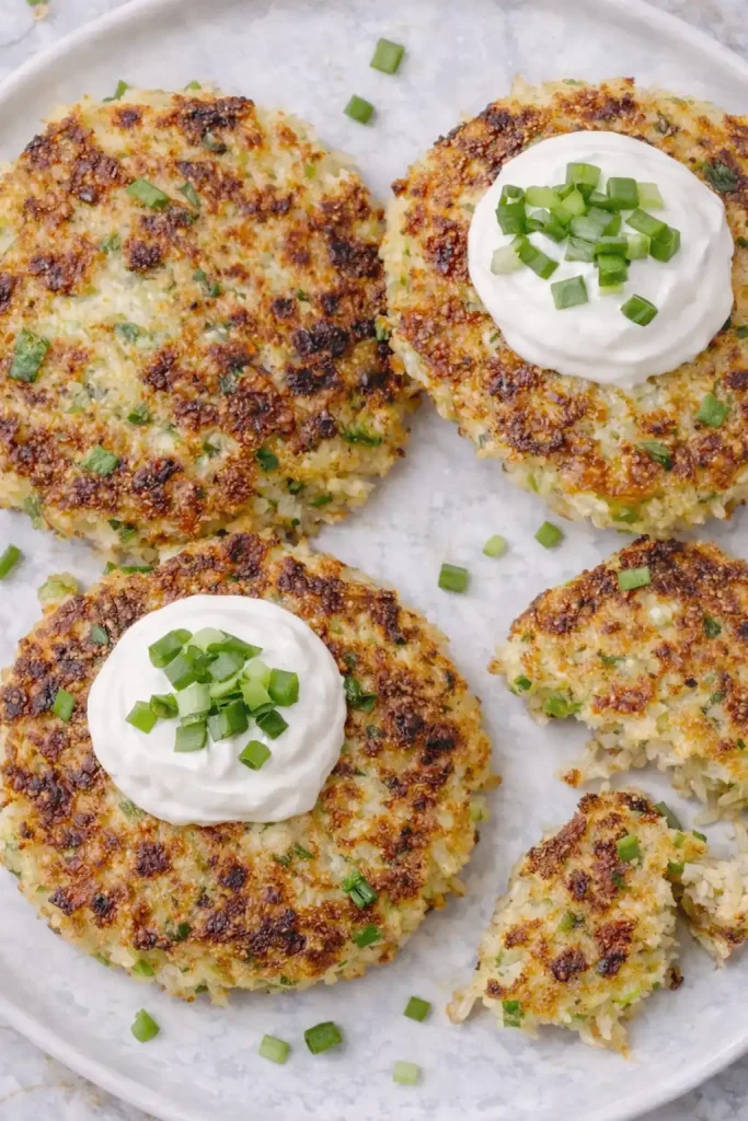 cabbage pancakes ( top view )