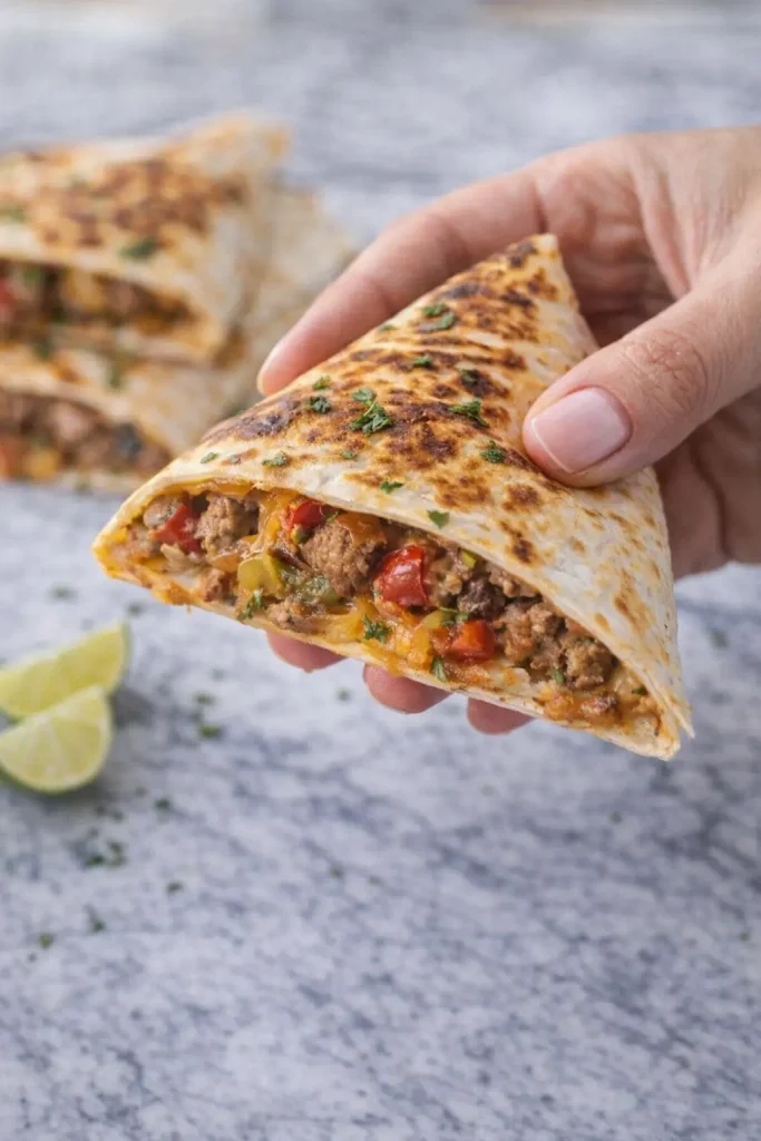 taked some of Steak Fajita Quesadillas
