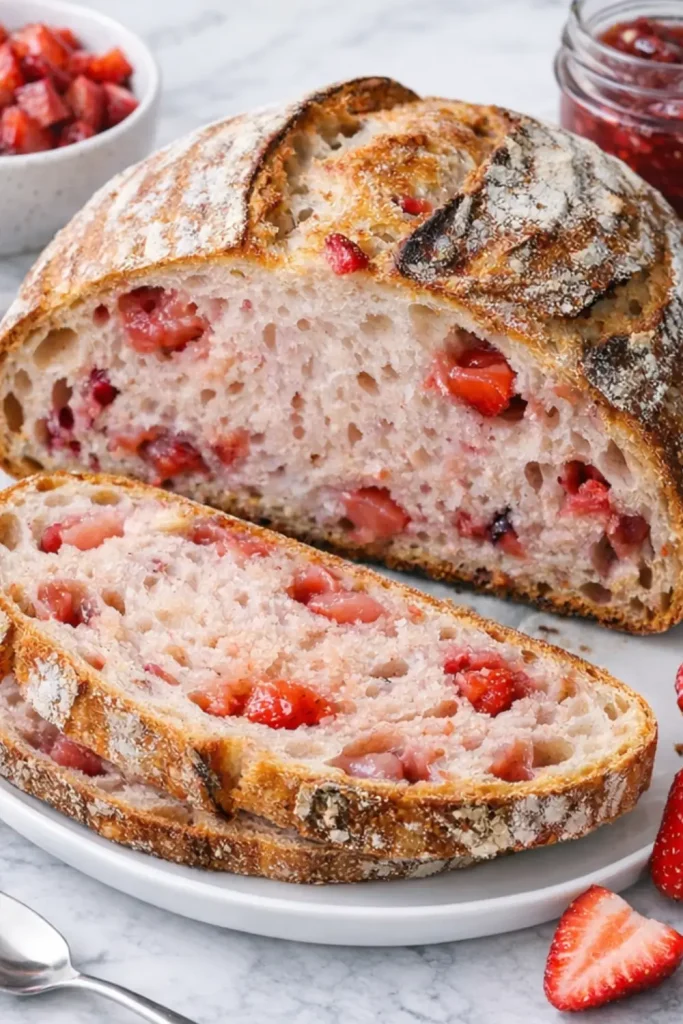 Strawberry Sourdough Bread